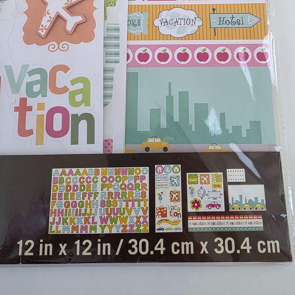 Recollections Travel Scrapbook Page Kit NEW - Picture 7 of 8